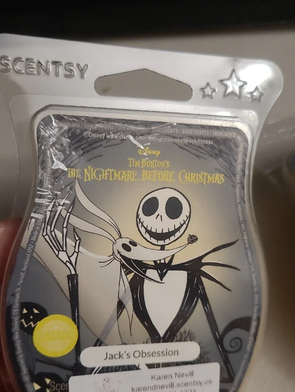 Scentsy The Nightmare Before Christmas Jack Skellington Oogie Sally Wax Bar Lot